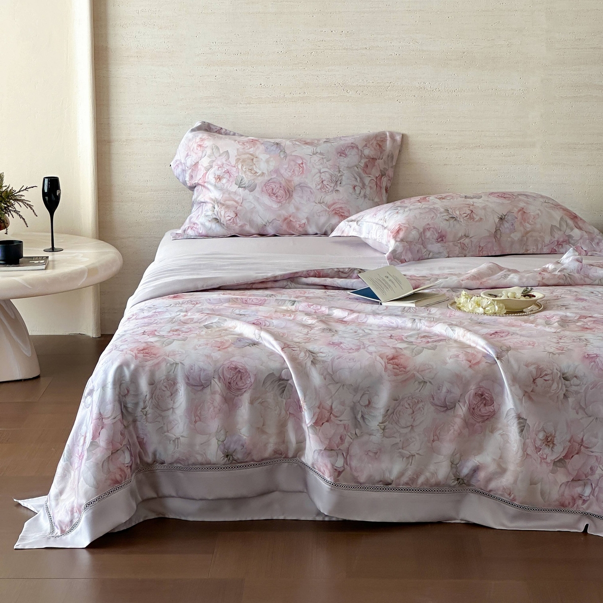 91家纺网 家纺一手货源 找家纺 （总）丽笙被芯 2026新款兰精天丝数码印花Naia镂空夏被夏凉被空调被