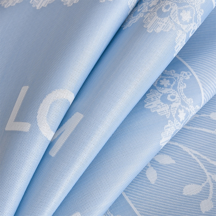 91家纺网 家纺一手货源 找家纺 小牛席业 2026新款PE凉感清新叶语冰丝席凉席席子 蓝色