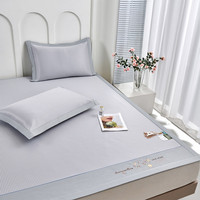 91家纺网 家纺一手货源 找家纺 （总）小牛席业 2026新款柠檬清凉冰丝席凉席席子