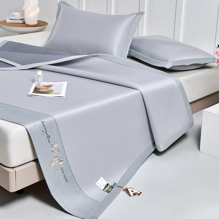 91家纺网 家纺一手货源 找家纺 （总）小牛席业 2026新款柠檬清凉冰丝席凉席席子