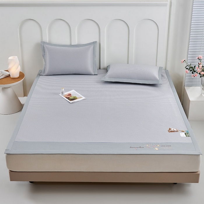 91家纺网 家纺一手货源 找家纺 （总）小牛席业 2026新款柠檬清凉冰丝席凉席席子