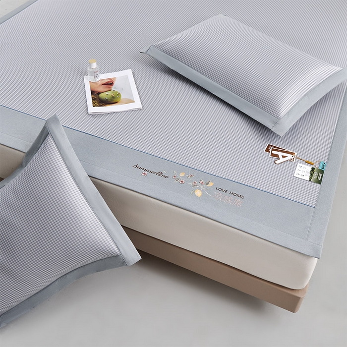 91家纺网 家纺一手货源 找家纺 （总）小牛席业 2026新款柠檬清凉冰丝席凉席席子