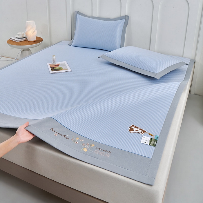 91家纺网 家纺一手货源 找家纺 （总）小牛席业 2026新款柠檬清凉冰丝席凉席席子