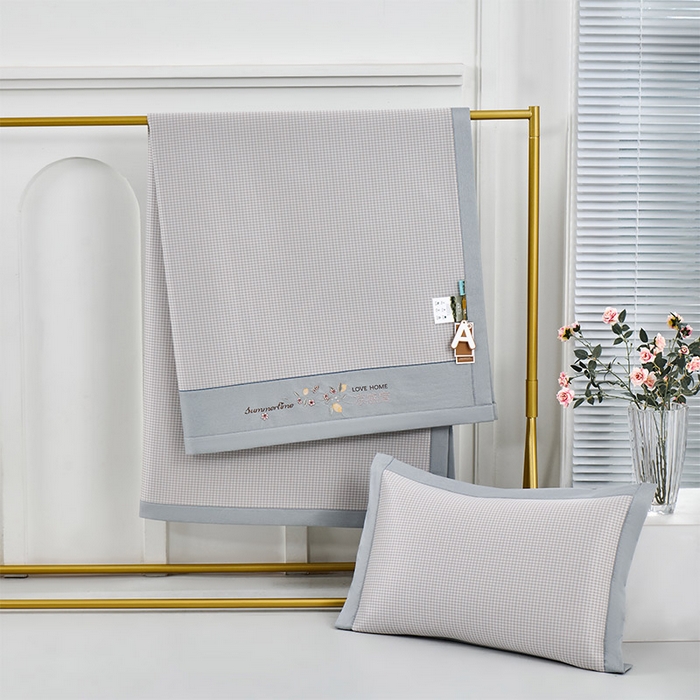 91家纺网 家纺一手货源 找家纺 小牛席业 2026新款柠檬清凉冰丝席凉席席子 香槟