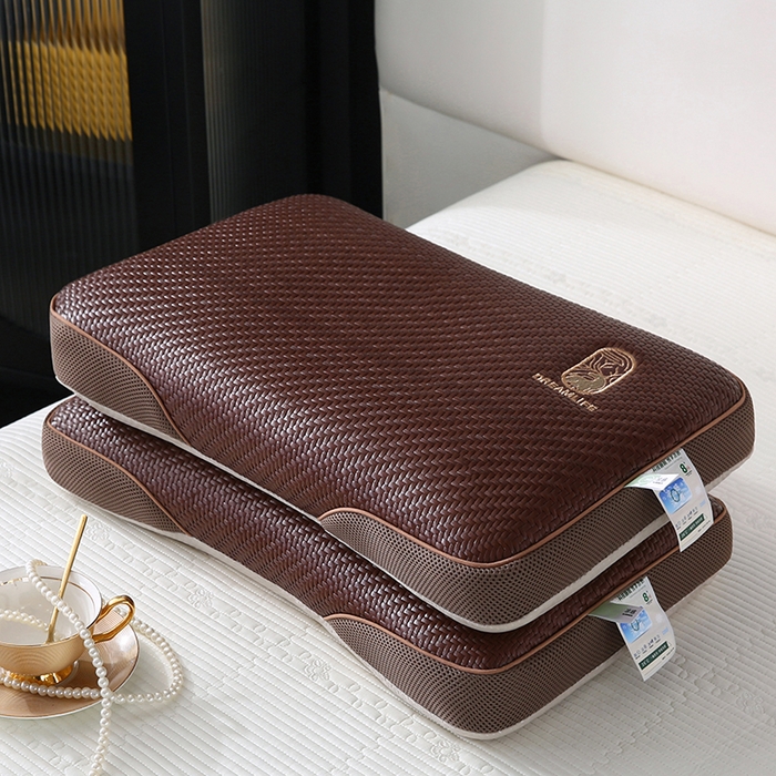 91家纺网 家纺一手货源 找家纺 小牛席业 2026新款艾草清香冰藤-双面席系列（新风格） 艾草清香冰藤席-深咖