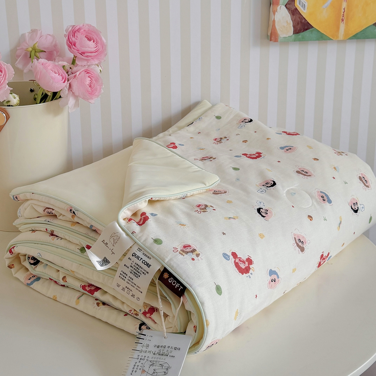 91家纺网 家纺一手货源 找家纺 麦伦家居 2026新品双层纱小冰皮夏被夏凉被空调被 小新新