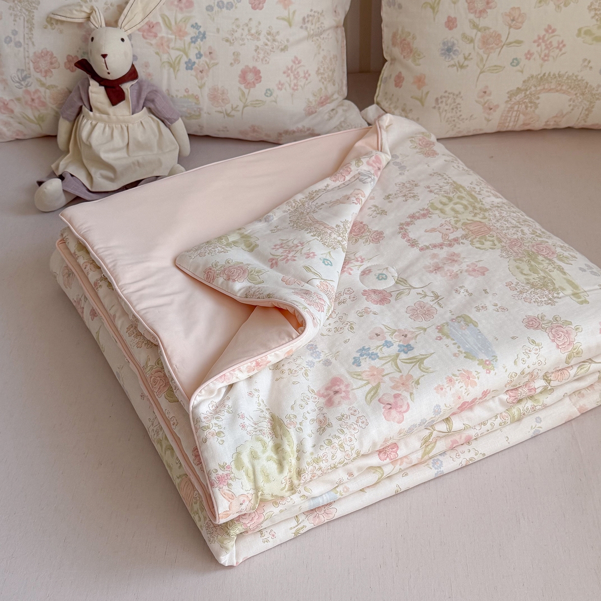 麦伦家居 2026新品双层纱小冰皮夏被夏凉被空调被 莫奈花园