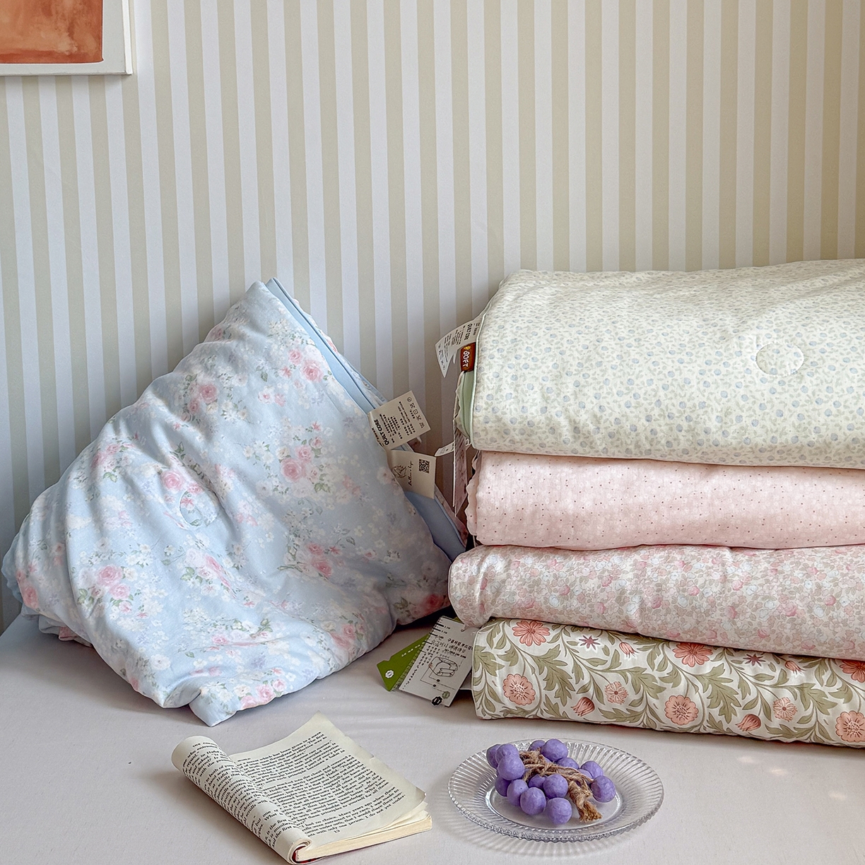 91家纺网 家纺一手货源 找家纺 （总）麦伦家居 2026新品双层纱小冰皮夏被夏凉被空调被