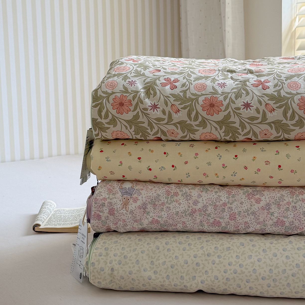 91家纺网 家纺一手货源 找家纺 麦伦家居 2026新品双层纱小冰皮夏被夏凉被空调被 组合图仅供展示不可下单