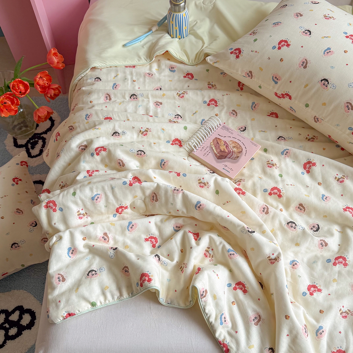 91家纺网 家纺一手货源 找家纺 麦伦家居 2026新品双层纱小冰皮夏被夏凉被空调被 小新新