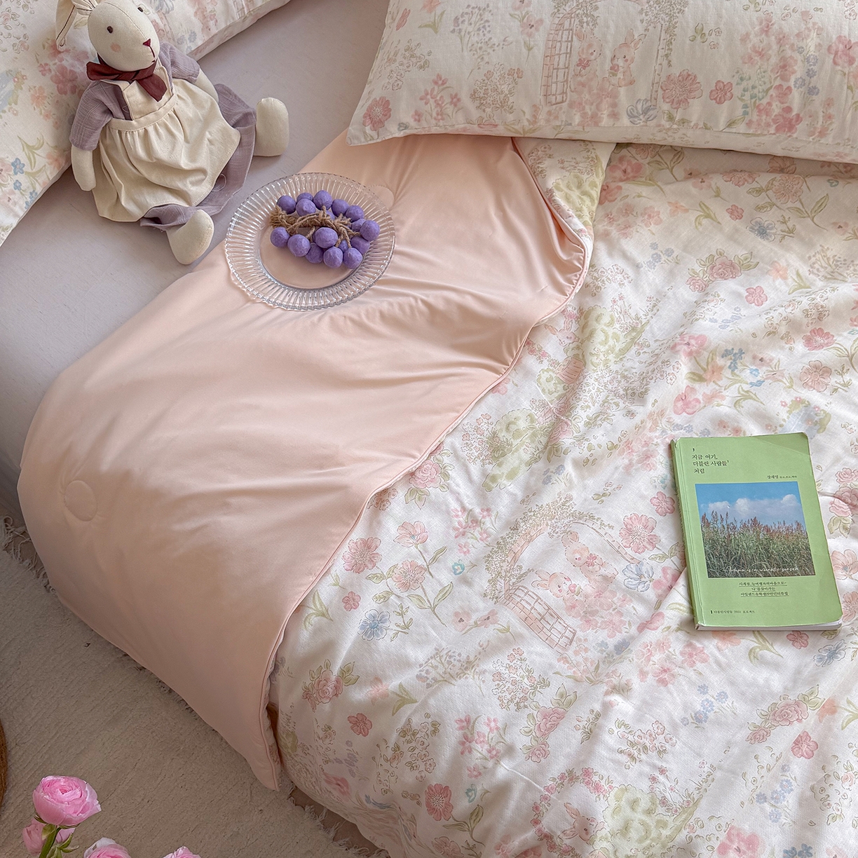 91家纺网 家纺一手货源 找家纺 麦伦家居 2026新品双层纱小冰皮夏被夏凉被空调被 莫奈花园