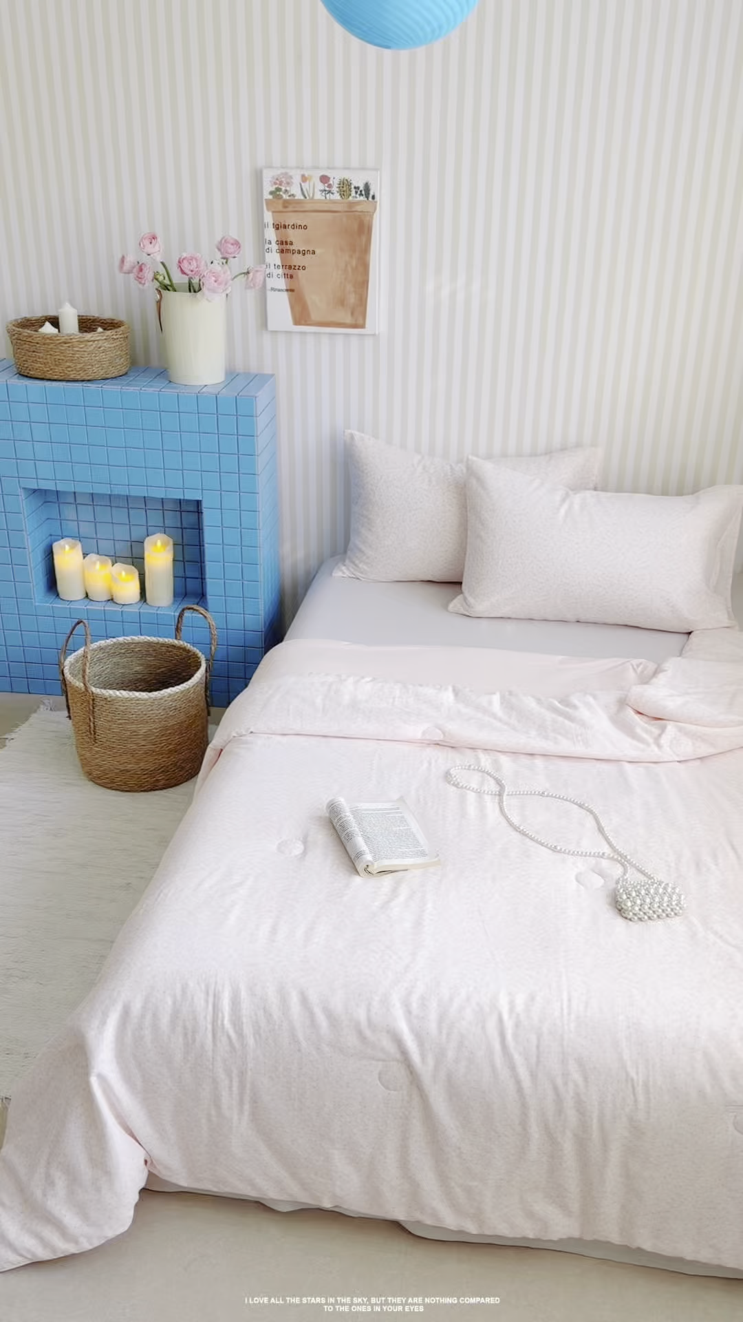 91家纺网 家纺一手货源 找家纺 麦伦家居 2026新品双层纱小冰皮夏被夏凉被空调被 漫天星辰粉