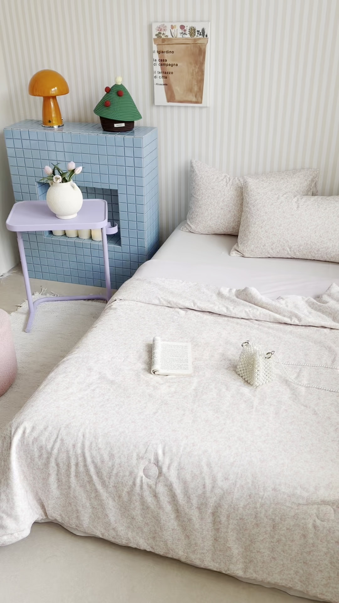 91家纺网 家纺一手货源 找家纺 麦伦家居 2026新品双层纱小冰皮夏被夏凉被空调被 樱花奶冻