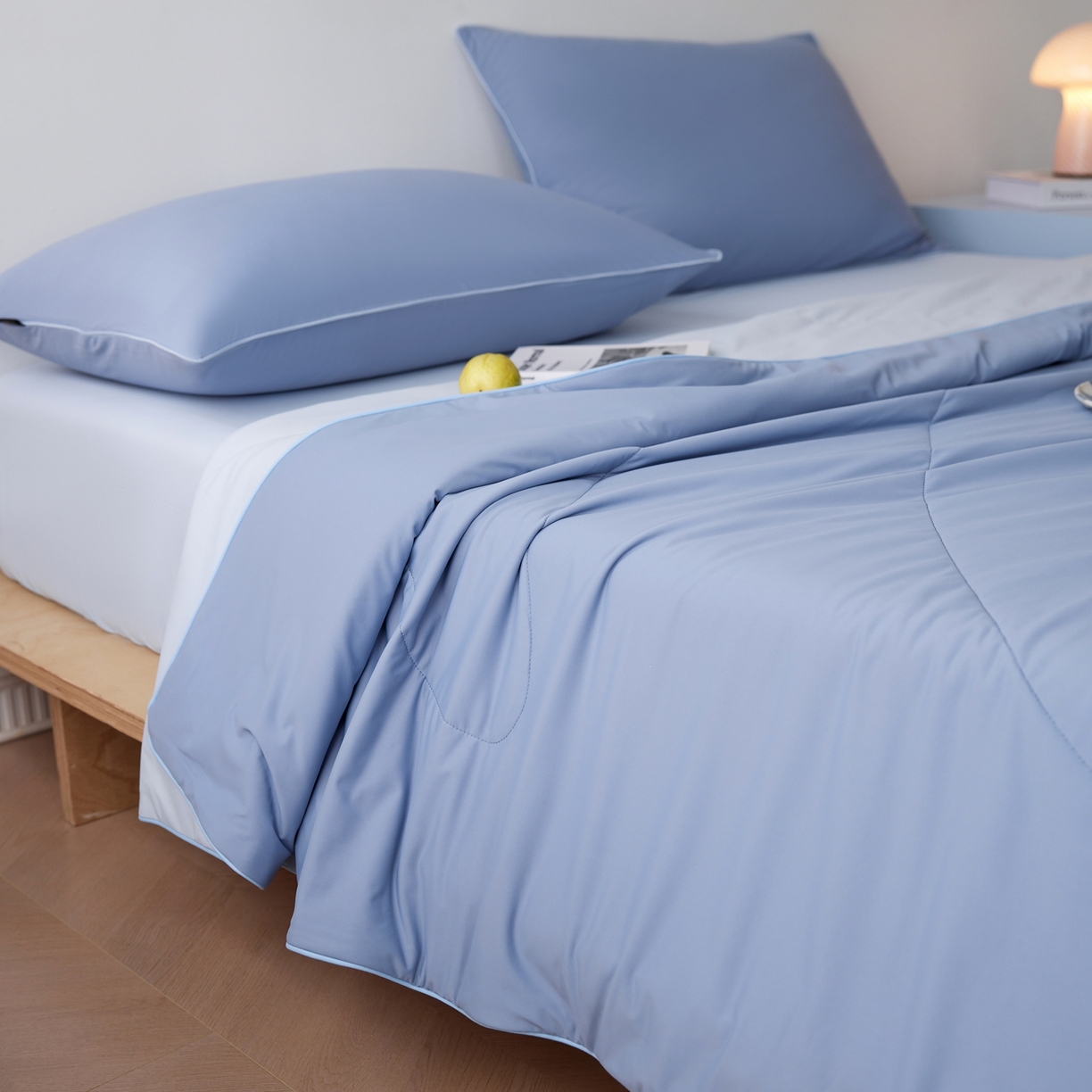 91家纺网 家纺一手货源 找家纺 丽笙被芯 2026新款冰皮凉凉夏被夏凉被空调被 蓝莓冰冰