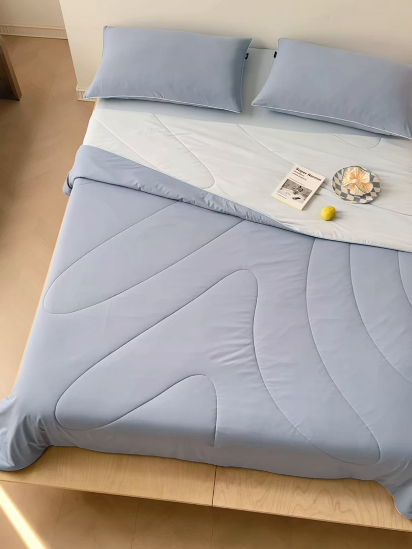 91家纺网 家纺一手货源 找家纺 丽笙被芯 2026新款冰皮凉凉夏被夏凉被空调被 蓝莓冰冰