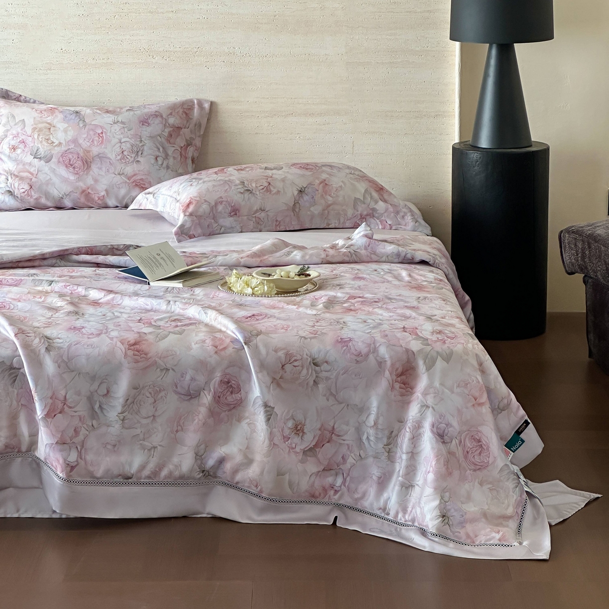 91家纺网 家纺一手货源 找家纺 （总）丽笙被芯 2026新款兰精天丝数码印花Naia镂空夏被夏凉被空调被