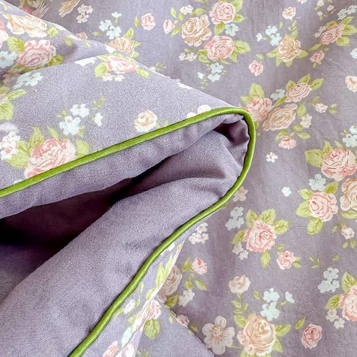 91家纺网 家纺一手货源 找家纺 美派 2026新款古法水洗云朵棉云感纱夏被夏凉被空调被 花艺梦境