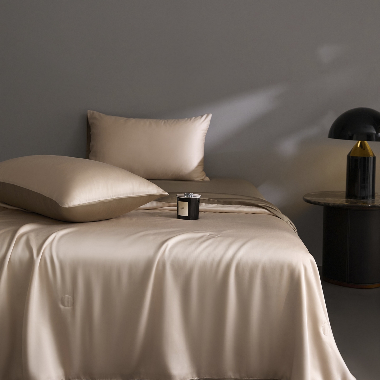 91家纺网 家纺一手货源 找家纺 纪梵茜 2026新品蚕丝被兰精天丝夏被四件套100%蚕丝夏凉被子夏季空调被 藕色