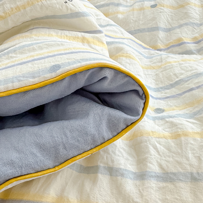 91家纺网 家纺一手货源 找家纺 美派 2026新款古法水洗云朵棉云感纱夏被夏凉被空调被 漫游小鱼