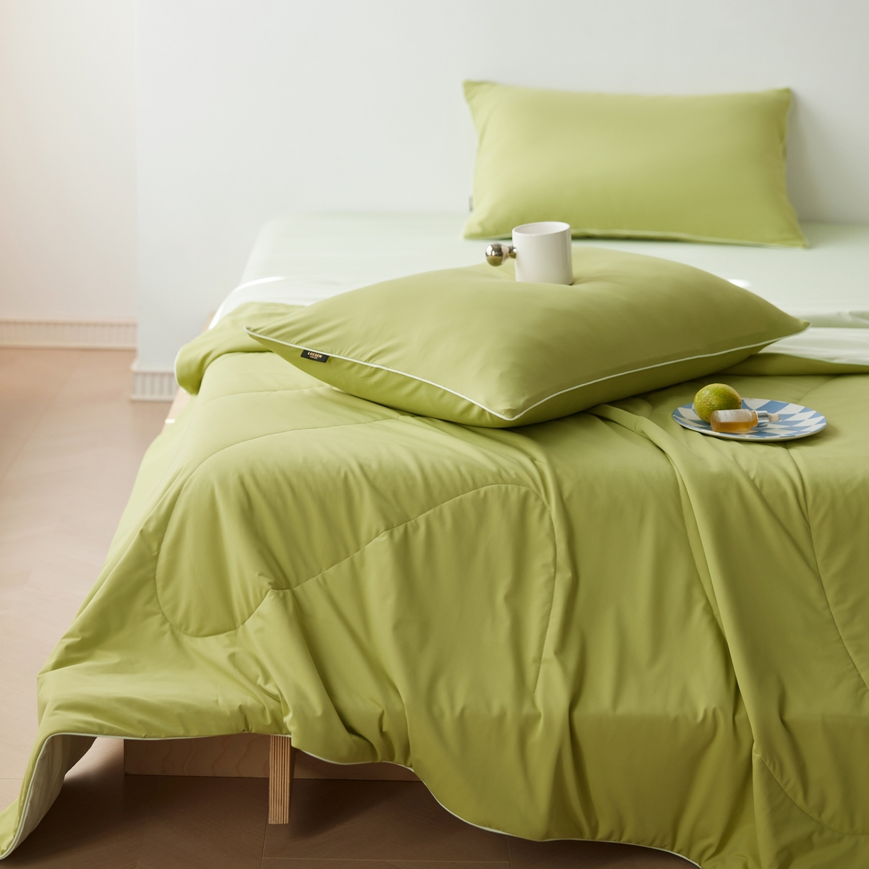 91家纺网 家纺一手货源 找家纺 丽笙被芯 2026新款冰皮凉凉夏被夏凉被空调被 牛油果奶昔