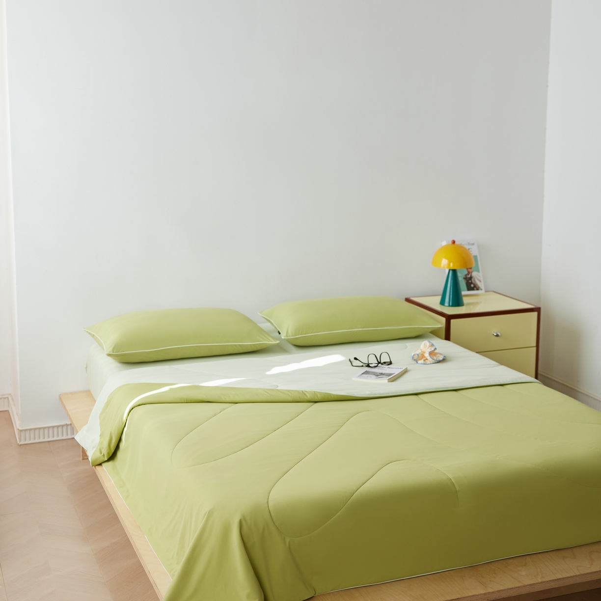 91家纺网 家纺一手货源 找家纺 丽笙被芯 2026新款冰皮凉凉夏被夏凉被空调被 牛油果奶昔