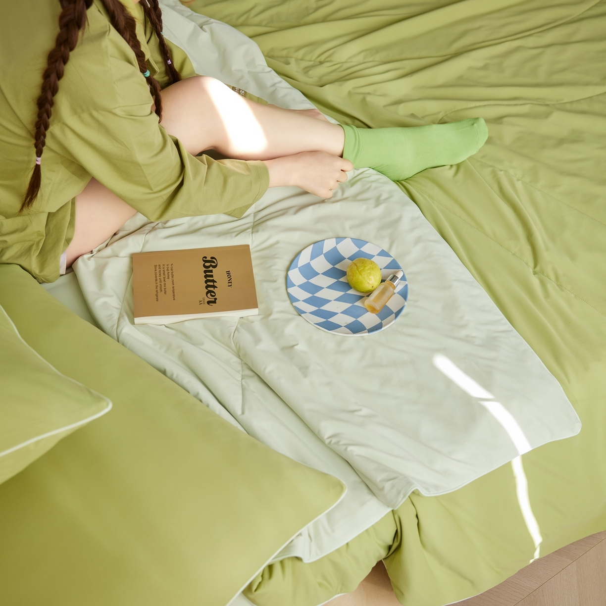 91家纺网 家纺一手货源 找家纺 丽笙被芯 2026新款冰皮凉凉夏被夏凉被空调被 牛油果奶昔