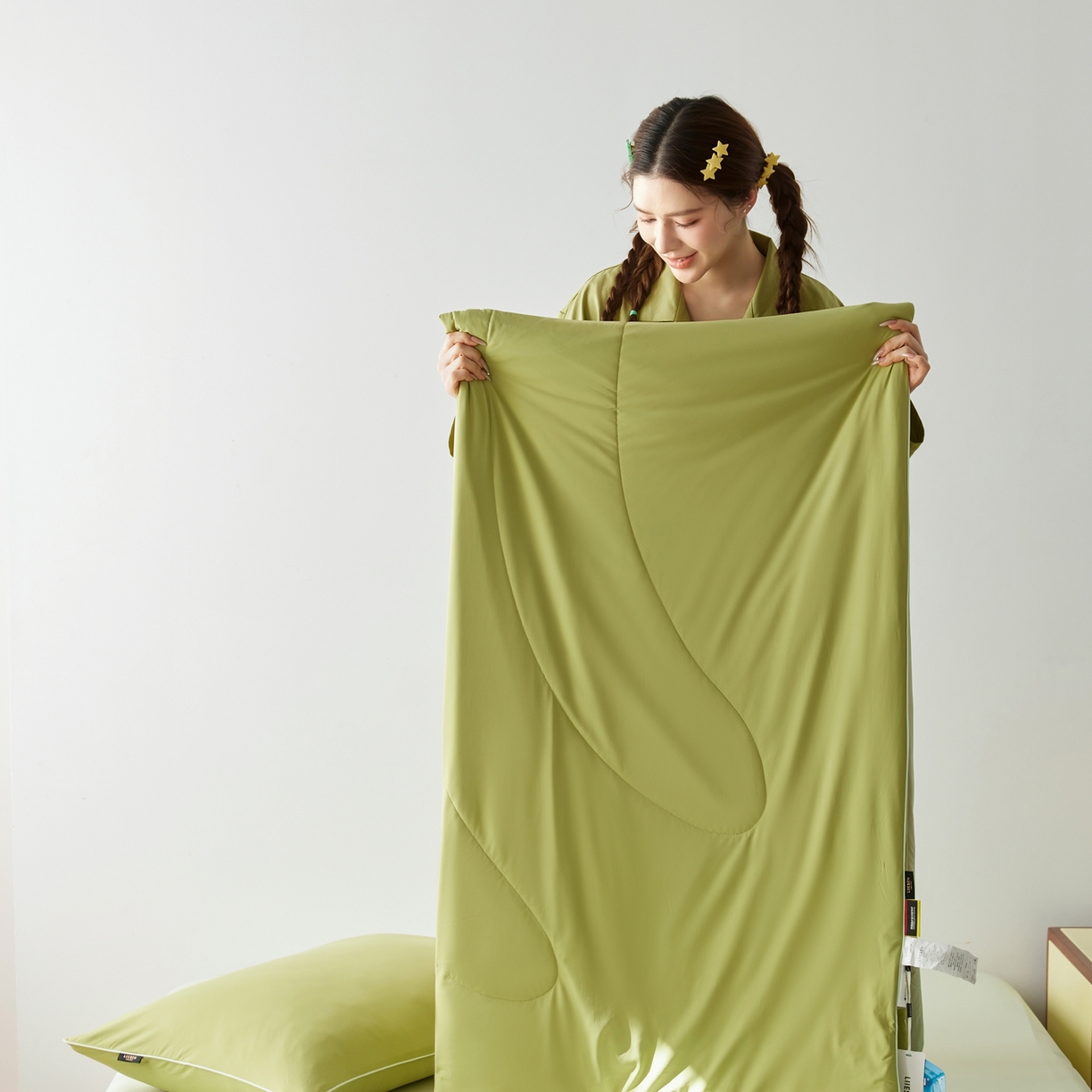 91家纺网 家纺一手货源 找家纺 丽笙被芯 2026新款冰皮凉凉夏被夏凉被空调被 牛油果奶昔