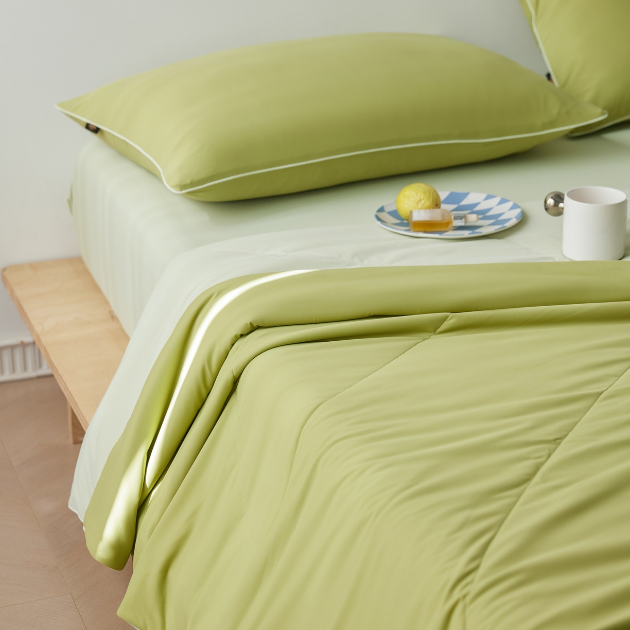 91家纺网 家纺一手货源 找家纺 丽笙被芯 2026新款冰皮凉凉夏被夏凉被空调被 牛油果奶昔