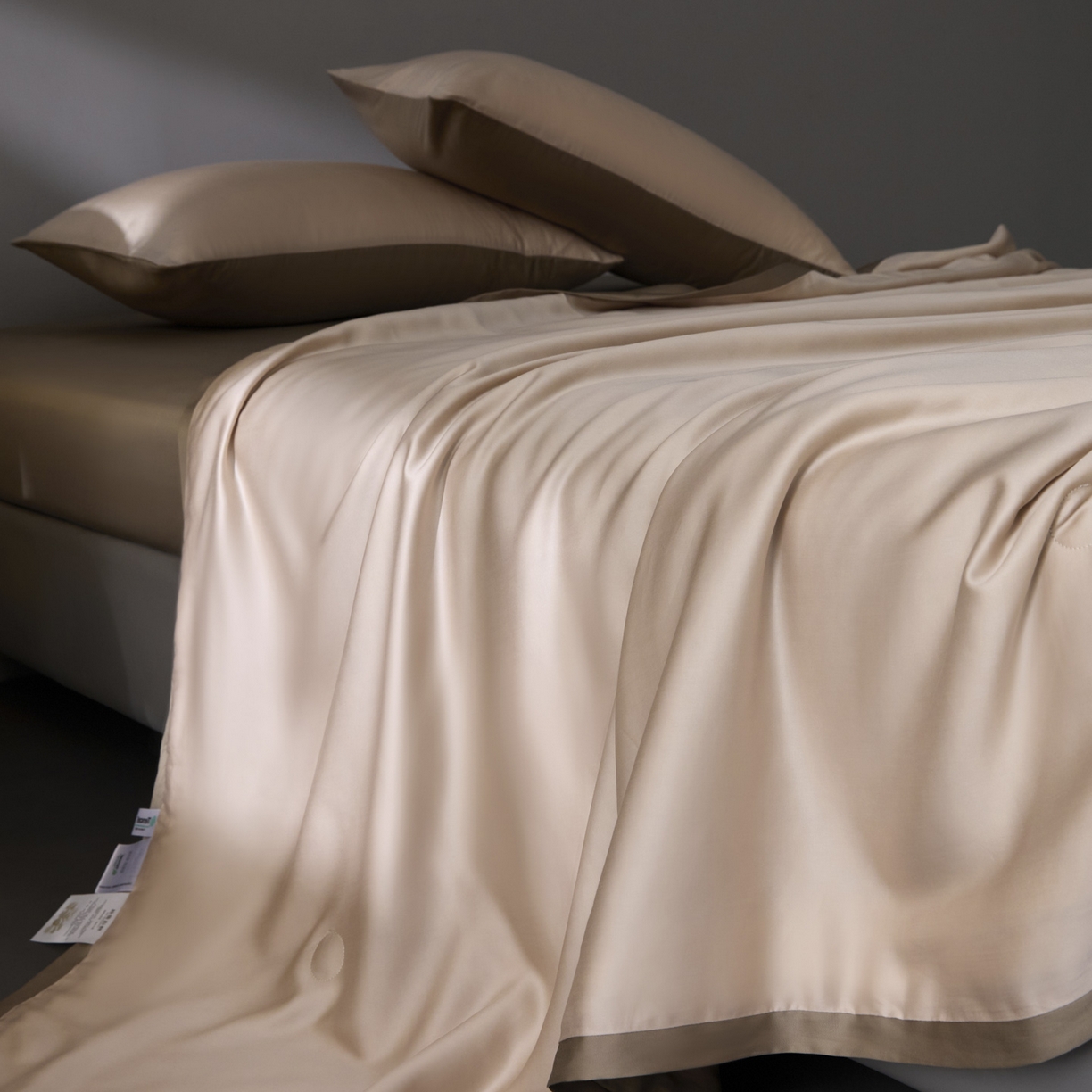 91家纺网 家纺一手货源 找家纺 A+爱家（纪梵茜） 2026新品蚕丝被兰精天丝夏被四件套100%蚕丝夏凉被子夏季空调被 藕色