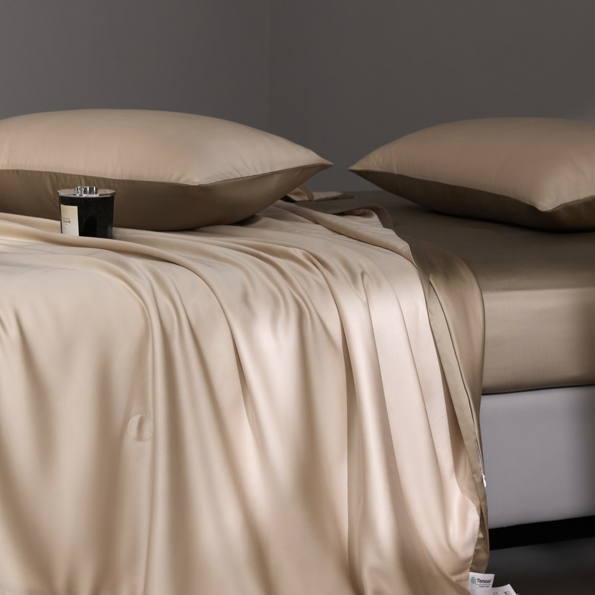 91家纺网 家纺一手货源 找家纺 A+爱家（纪梵茜） 2026新品蚕丝被兰精天丝夏被四件套100%蚕丝夏凉被子夏季空调被 藕色