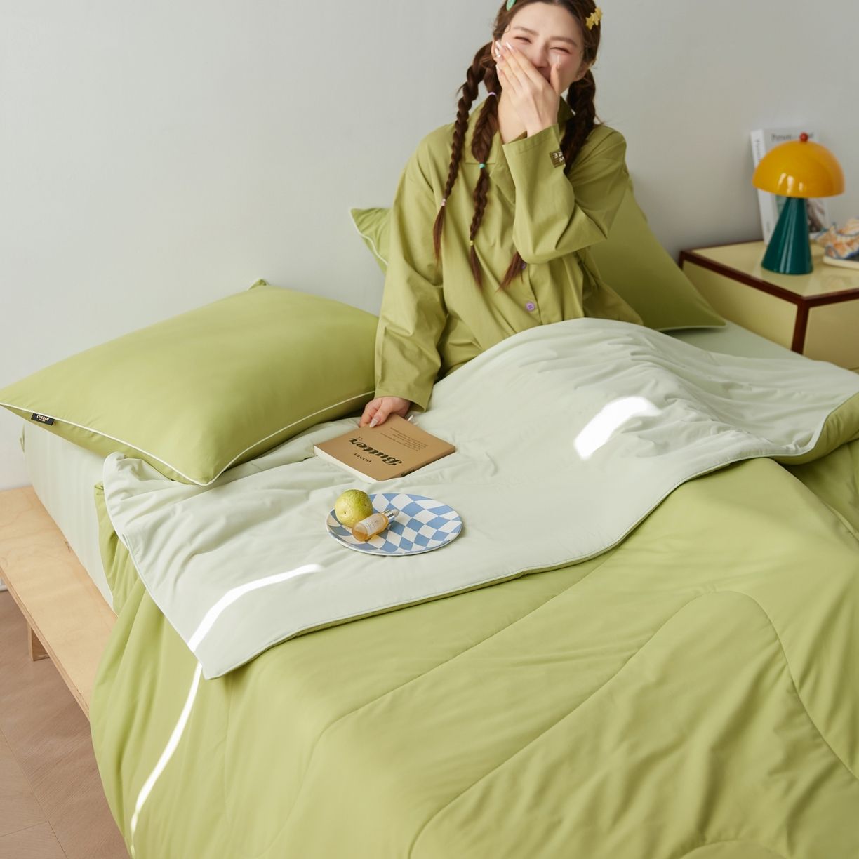 91家纺网 家纺一手货源 找家纺 丽笙被芯 2026新款冰皮凉凉夏被夏凉被空调被 牛油果奶昔