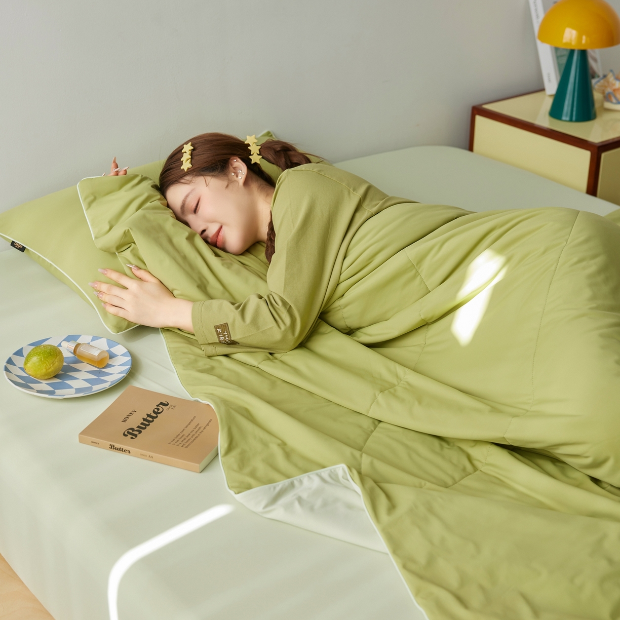 91家纺网 家纺一手货源 找家纺 丽笙被芯 2026新款冰皮凉凉夏被夏凉被空调被 牛油果奶昔