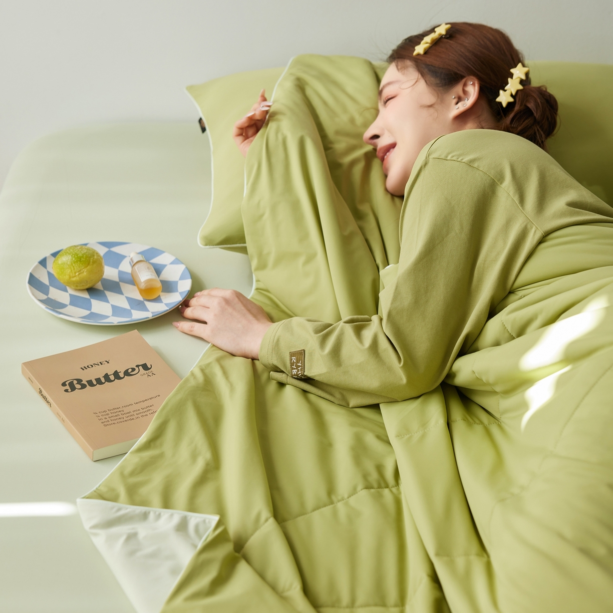 91家纺网 家纺一手货源 找家纺 丽笙被芯 2026新款冰皮凉凉夏被夏凉被空调被 牛油果奶昔