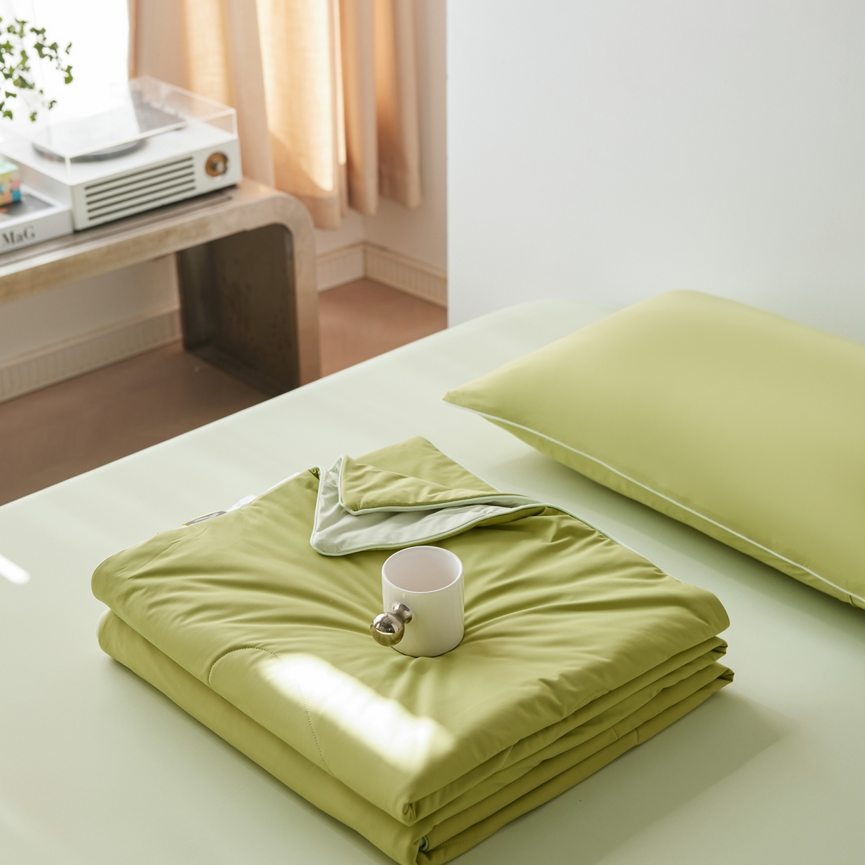 91家纺网 家纺一手货源 找家纺 丽笙被芯 2026新款冰皮凉凉夏被夏凉被空调被 牛油果奶昔