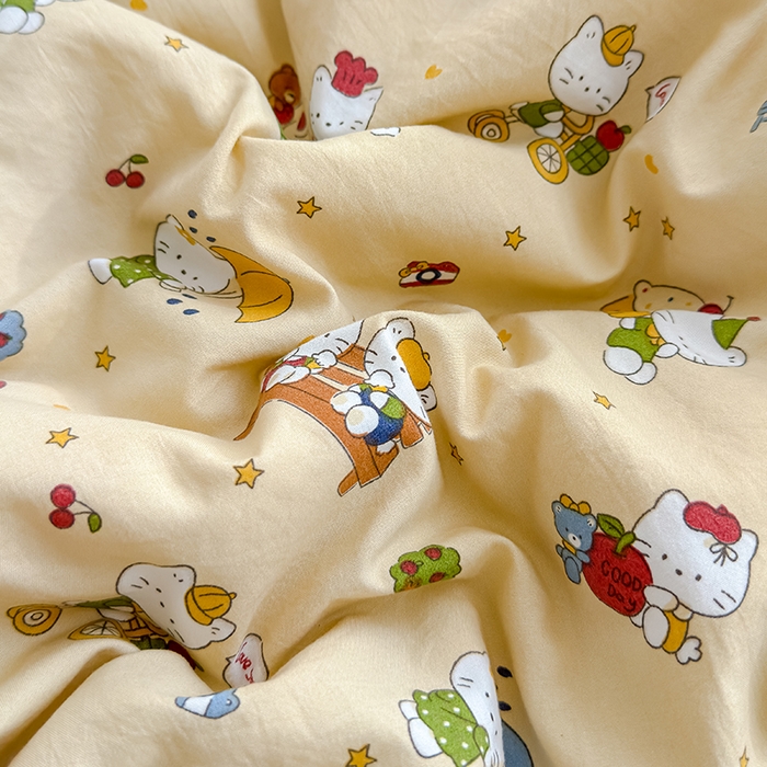 91家纺网 家纺一手货源 找家纺 美派 2026新款古法水洗云朵棉云感纱夏被夏凉被空调被 奶萌喵咖