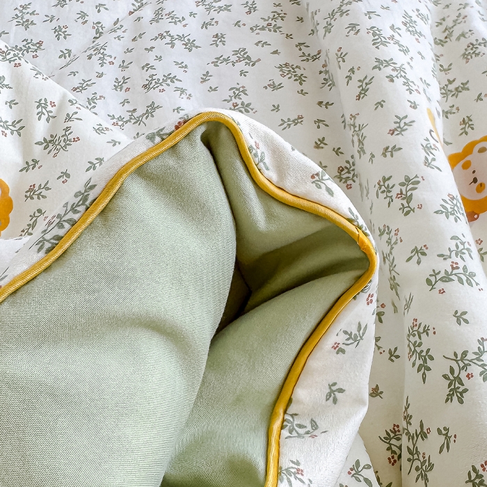 91家纺网 家纺一手货源 找家纺 美派 2026新款古法水洗云朵棉云感纱夏被夏凉被空调被 狮子莱恩