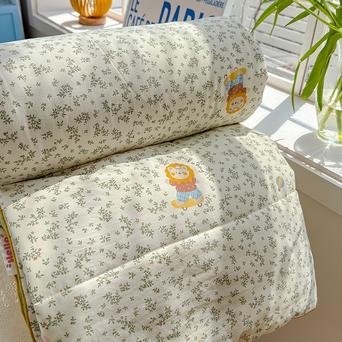 91家纺网 家纺一手货源 找家纺 美派 2026新款古法水洗云朵棉云感纱夏被夏凉被空调被 狮子莱恩