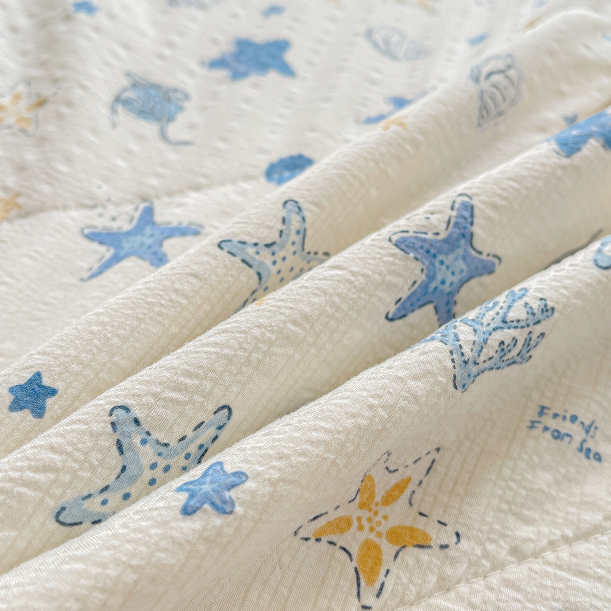 91家纺网 家纺一手货源 找家纺 米萝家居 2026新款泡泡棉夏被新疆棉花空调被夏凉被 许愿星