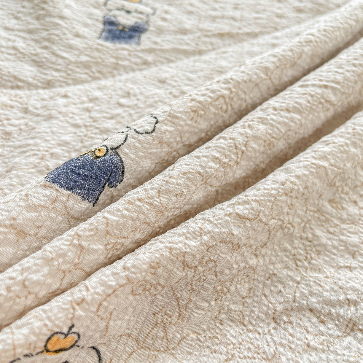 91家纺网 家纺一手货源 找家纺 米萝家居 2026新款泡泡棉夏被新疆棉花空调被夏凉被 叮当狗