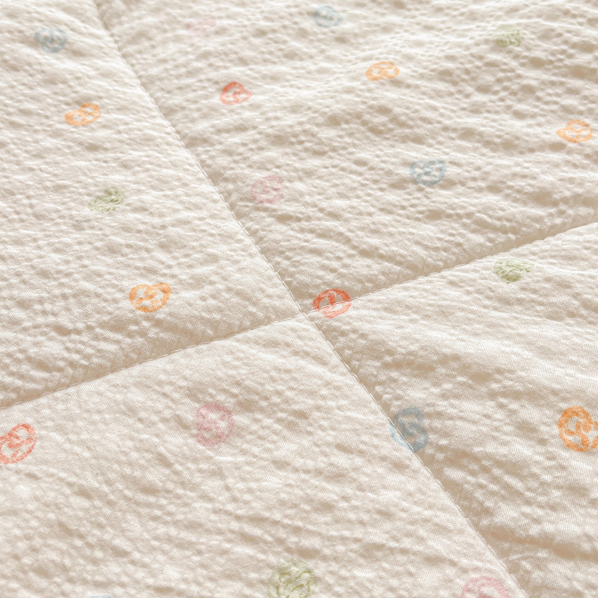 91家纺网 家纺一手货源 找家纺 米萝家居 2026新款泡泡棉夏被新疆棉花空调被夏凉被 欢喜兔