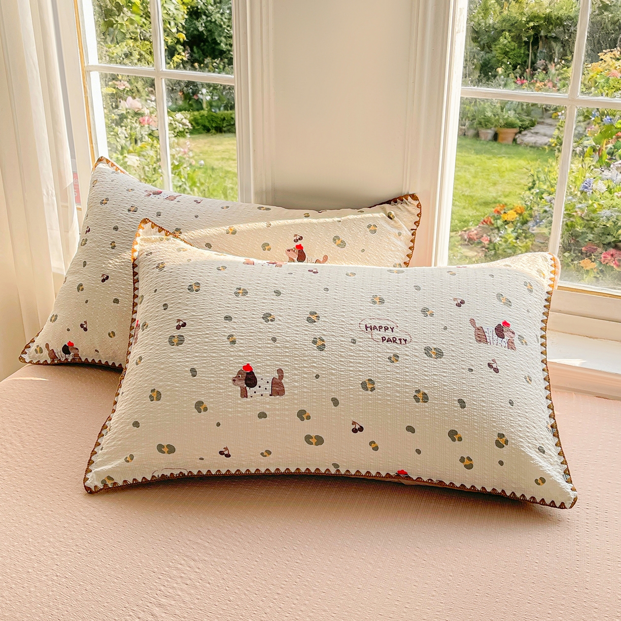 91家纺网 家纺一手货源 找家纺 米萝家居 2026新款泡泡棉夏被新疆棉花空调被夏凉被 狗狗日记