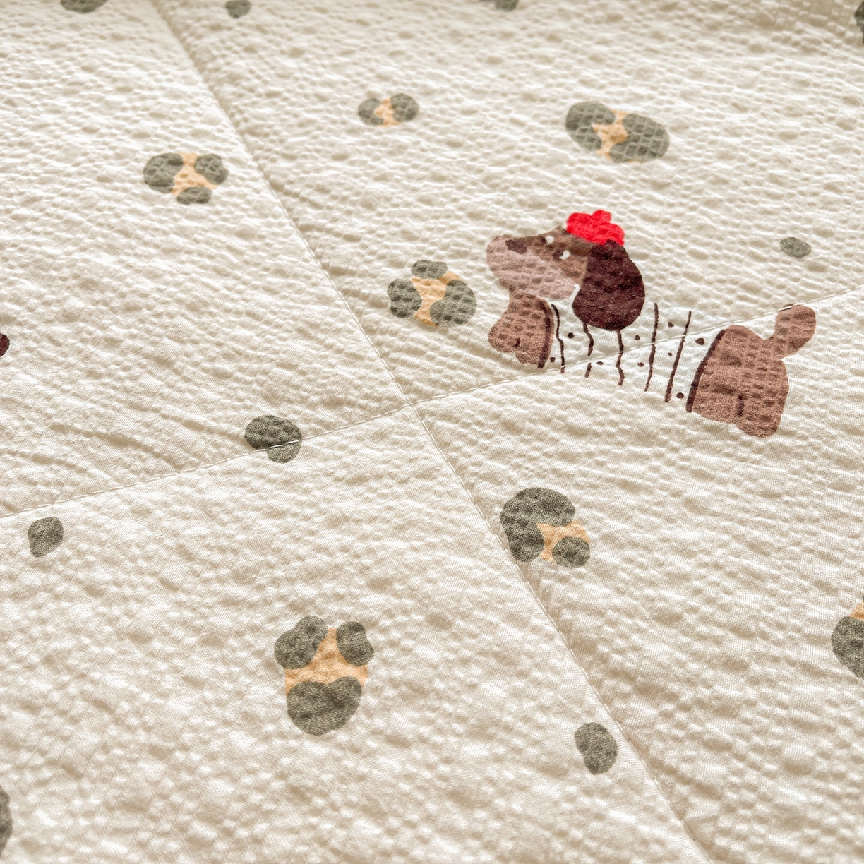 91家纺网 家纺一手货源 找家纺 米萝家居 2026新款泡泡棉夏被新疆棉花空调被夏凉被 狗狗日记