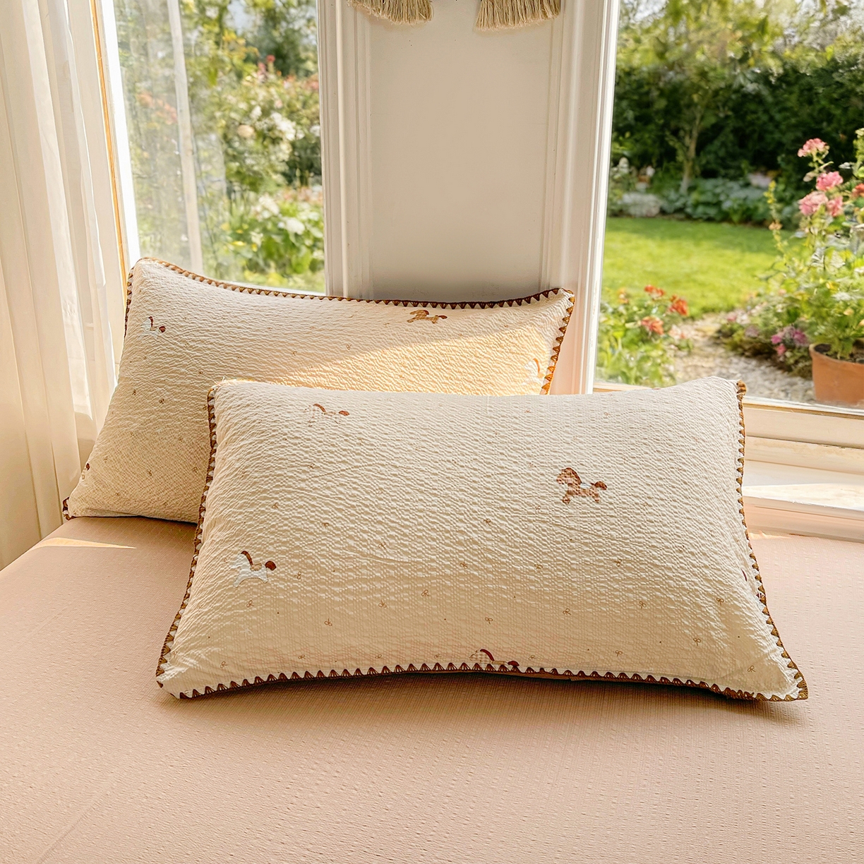 91家纺网 家纺一手货源 找家纺 米萝家居 2026新款泡泡棉夏被新疆棉花空调被夏凉被 吉祥马