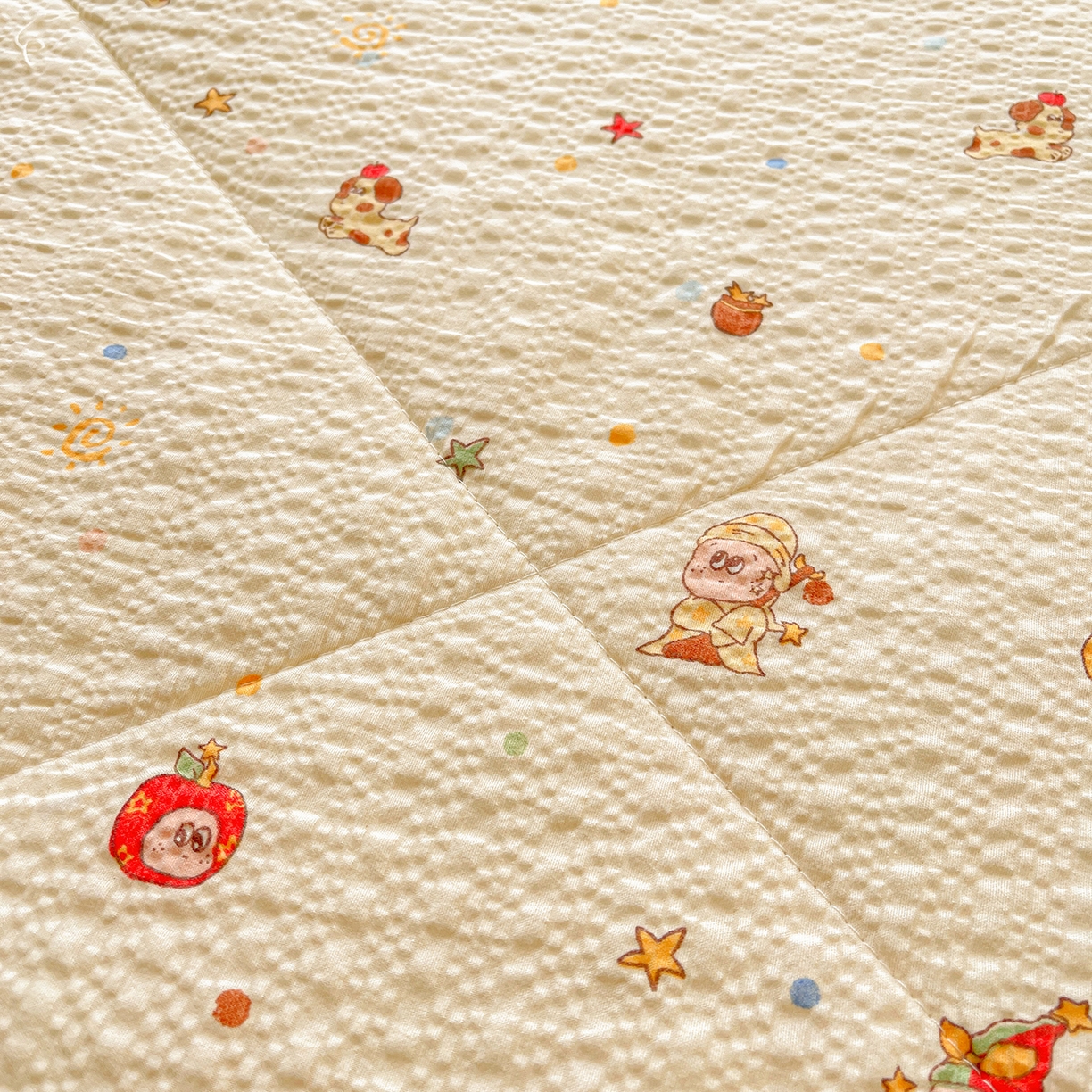 91家纺网 家纺一手货源 找家纺 米萝家居 2026新款泡泡棉夏被新疆棉花空调被夏凉被 魔法世界