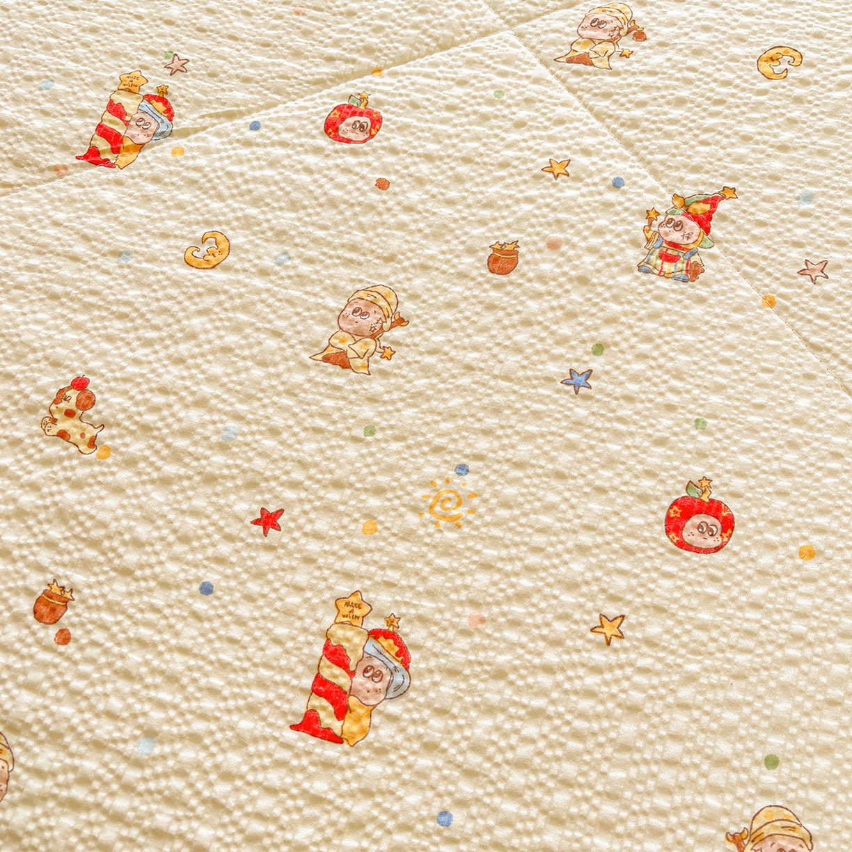 91家纺网 家纺一手货源 找家纺 米萝家居 2026新款泡泡棉夏被新疆棉花空调被夏凉被 魔法世界