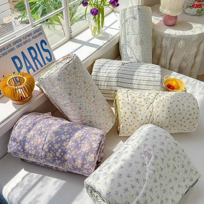 91家纺网 家纺一手货源 找家纺 美派 2026新款古法水洗云朵棉云感纱夏被夏凉被空调被 组合图仅供参考