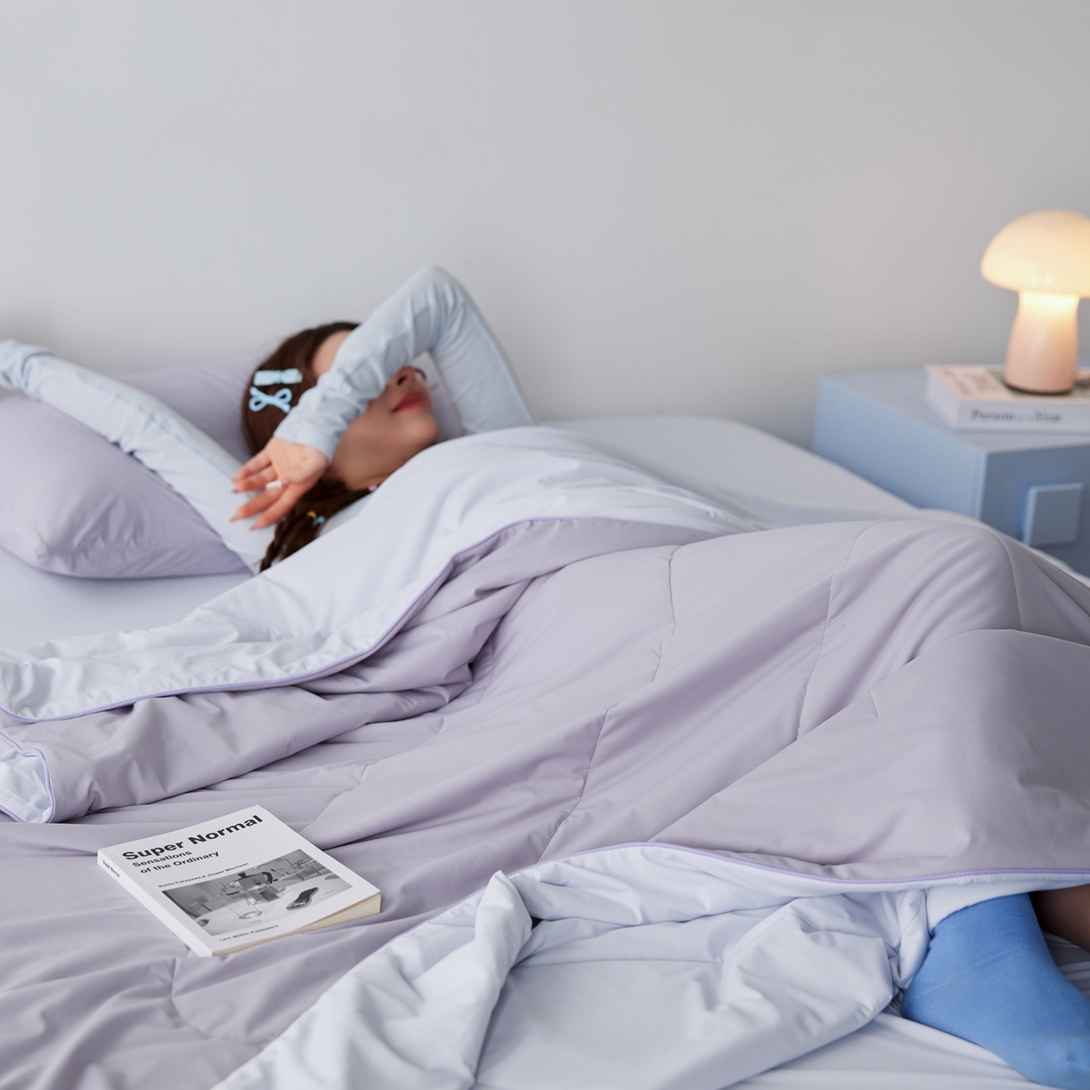 91家纺网 家纺一手货源 找家纺 丽笙被芯 2026新款冰皮凉凉夏被夏凉被空调被 葡萄酪酪