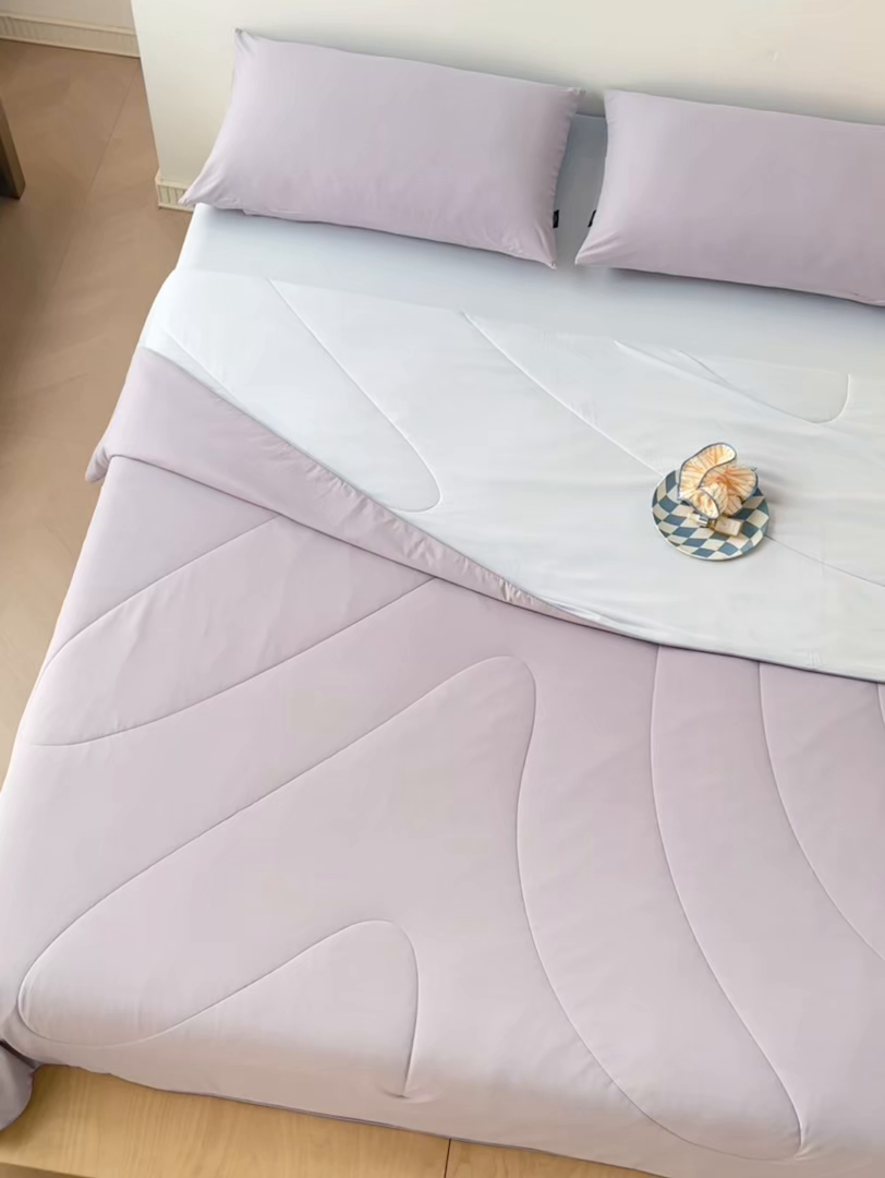 91家纺网 家纺一手货源 找家纺 丽笙被芯 2026新款冰皮凉凉夏被夏凉被空调被 葡萄酪酪