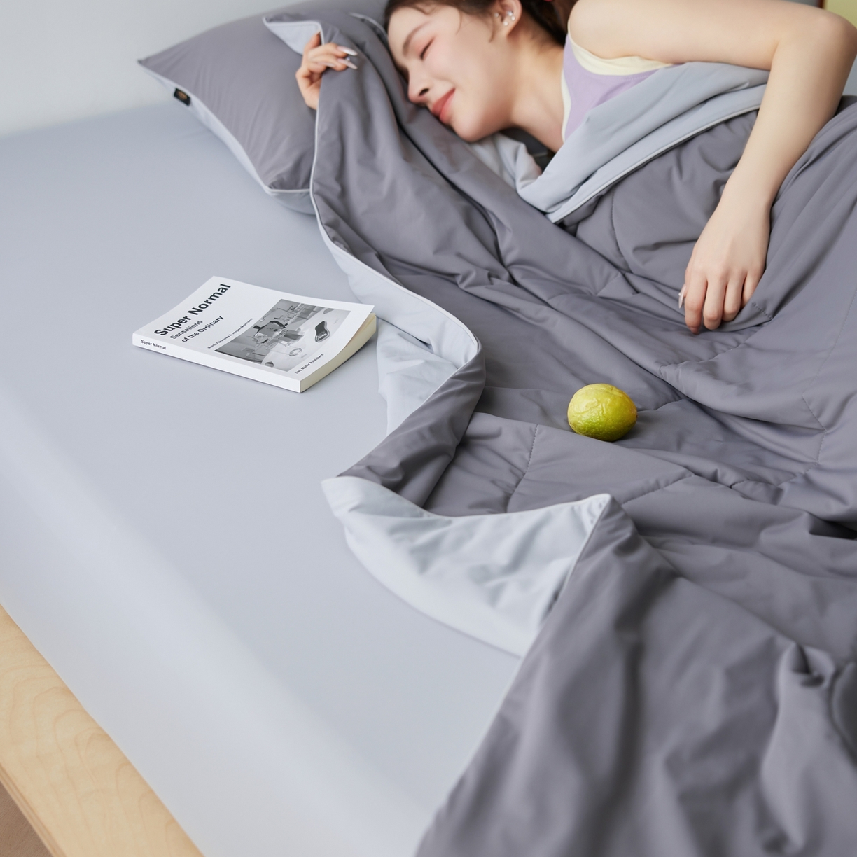 91家纺网 家纺一手货源 找家纺 丽笙被芯 2026新款冰皮凉凉夏被夏凉被空调被 炭烧椰子