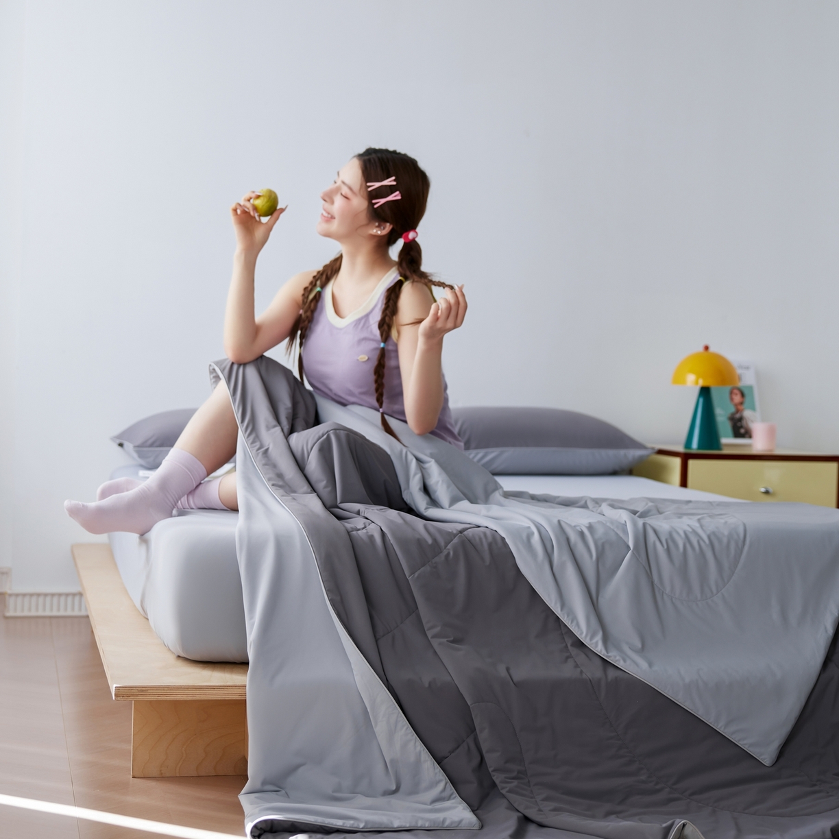 91家纺网 家纺一手货源 找家纺 丽笙被芯 2026新款冰皮凉凉夏被夏凉被空调被 炭烧椰子